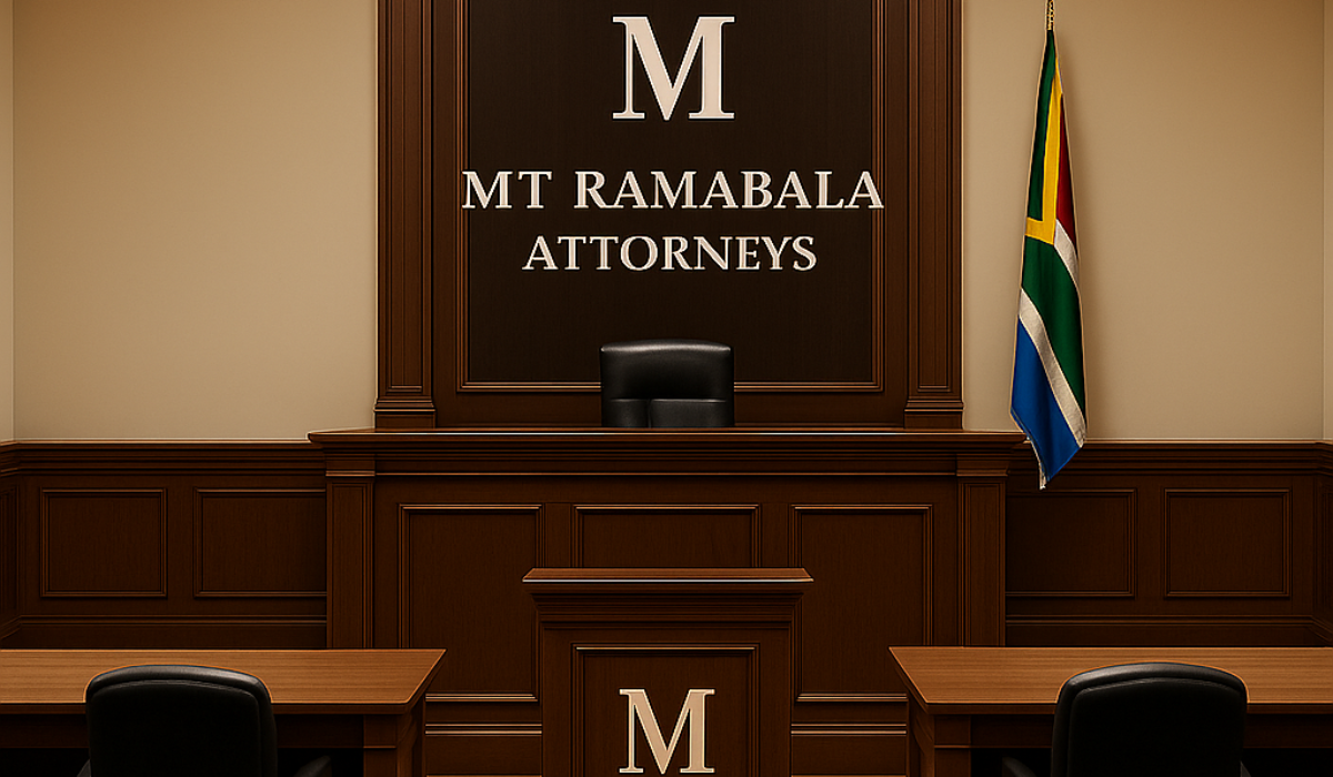 Courtroom interior showing judge’s bench, lawyers, and witness stand - civil litigation setting
